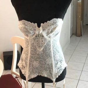 RIGBY & PELLER Corset with Garters 34C Queen Eliz